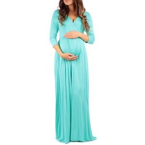 Maternity Blue/Green Dress